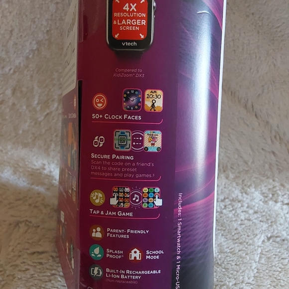 🌺 NWT Vtech KidiZoom Smart Watch DX4 - Picture 8 of 8